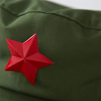 1949 m. Kinijos Raudonąją Armiją Skrybėlę Kareivis Karinės Bžūp Unisex Kostiumo Aksesuaras Penkerių-pažymėjo Žvaigždutė 043-331